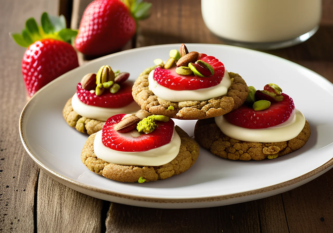Pistachio and Cream Cheese Cookies
