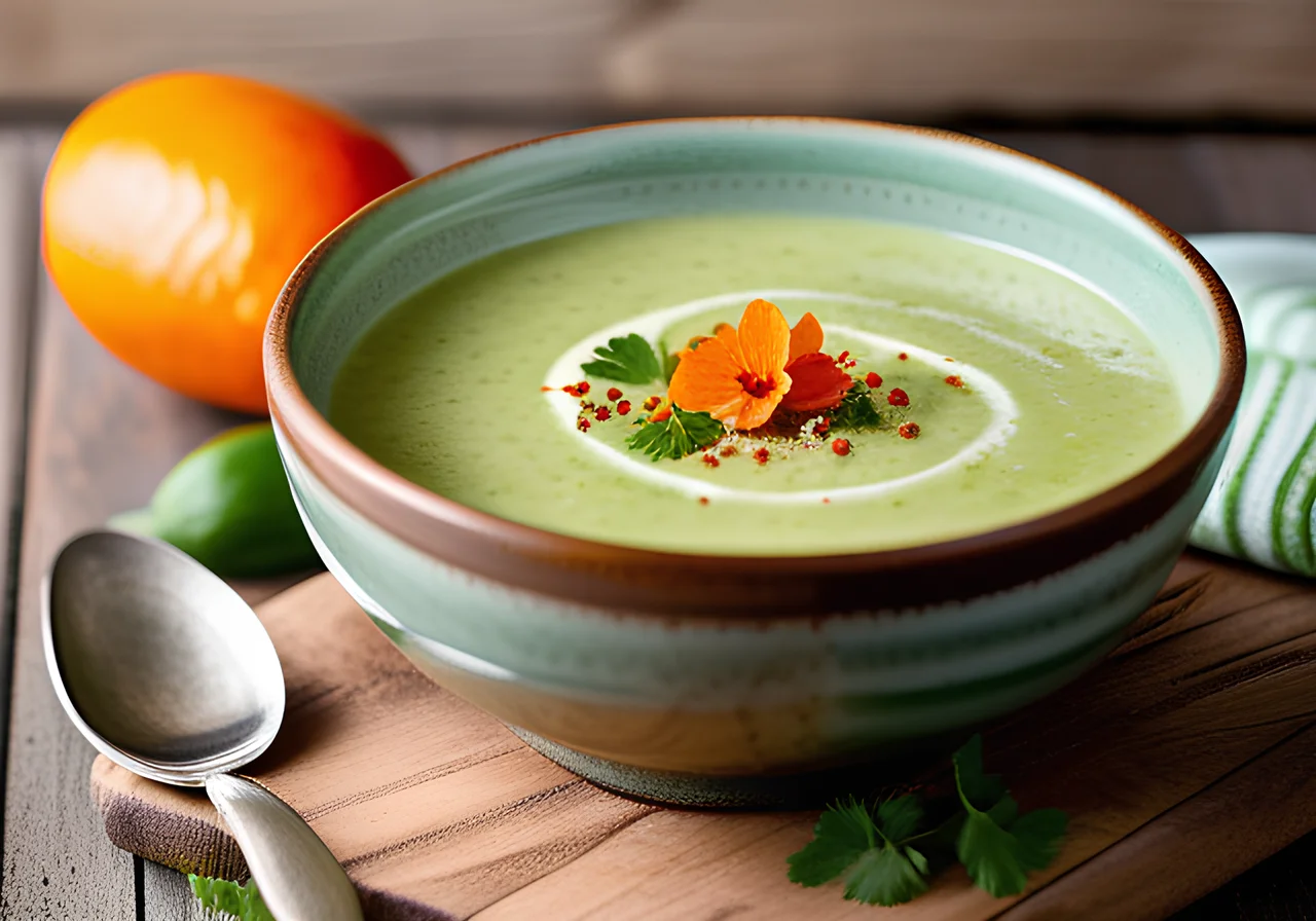 Cold Cucumber Soup with Buttermilk and Avocado