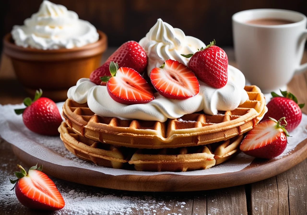 Waffles with Berries