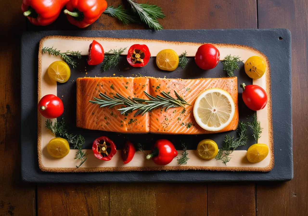 Salmon Trout with Lemon Spice Crust and Potatoes