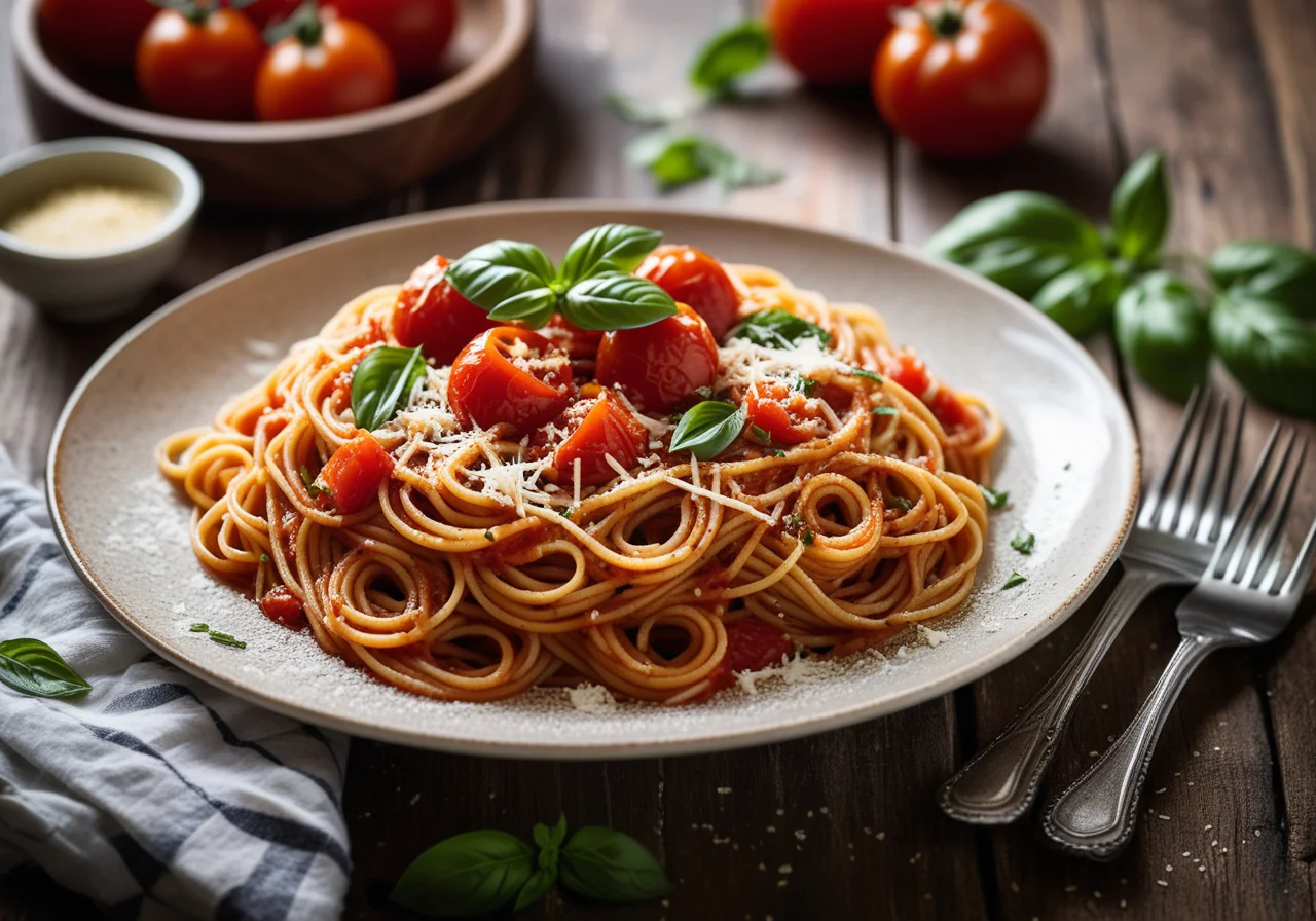 Spaghetti with Tomato Sauce