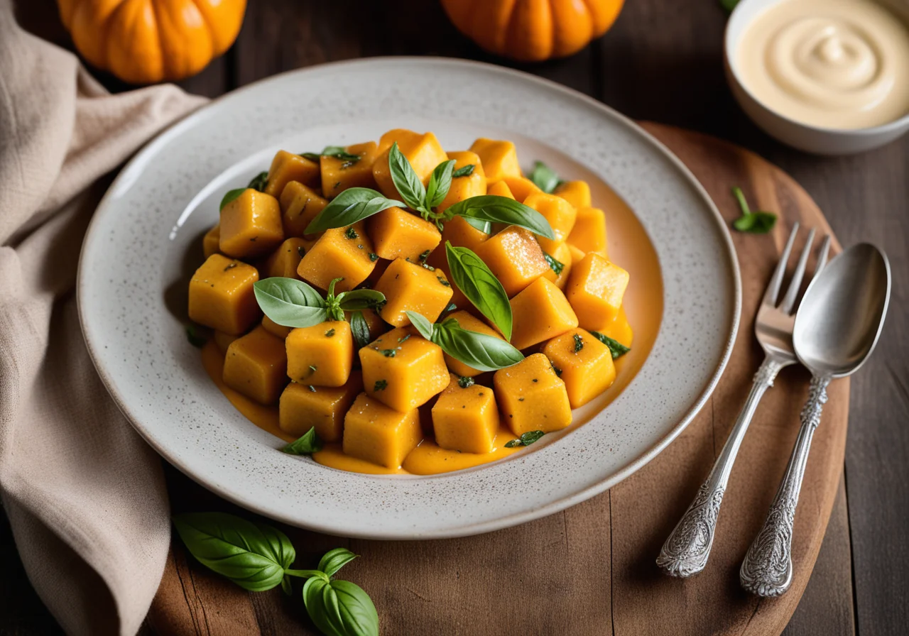 Gnocchi with Pumpkin and Basil