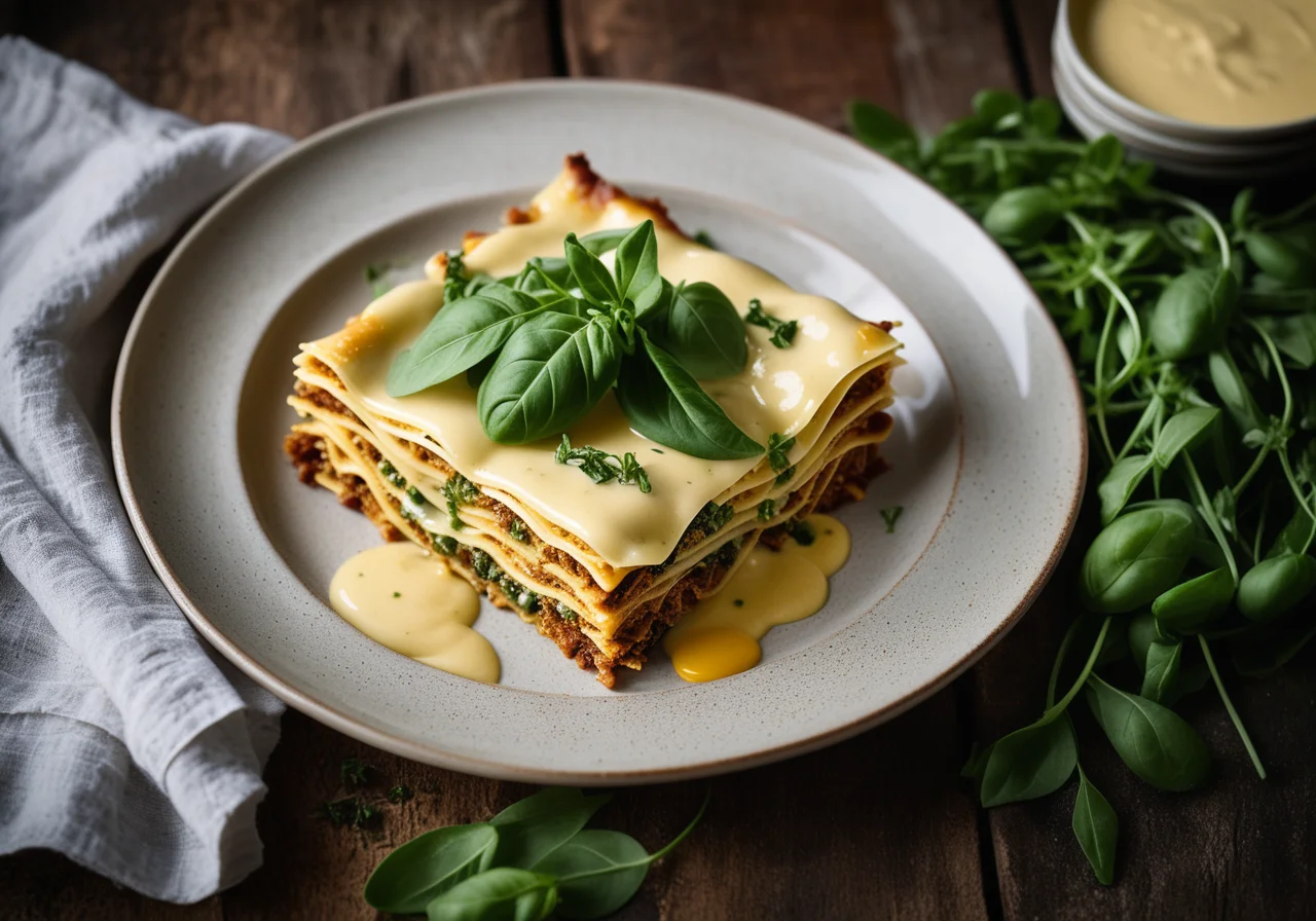 Open Lasagna with Wild Herbs