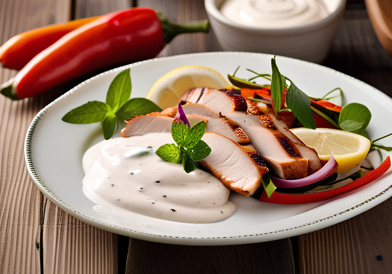 Grilled Turkey Strips with Vegetables
