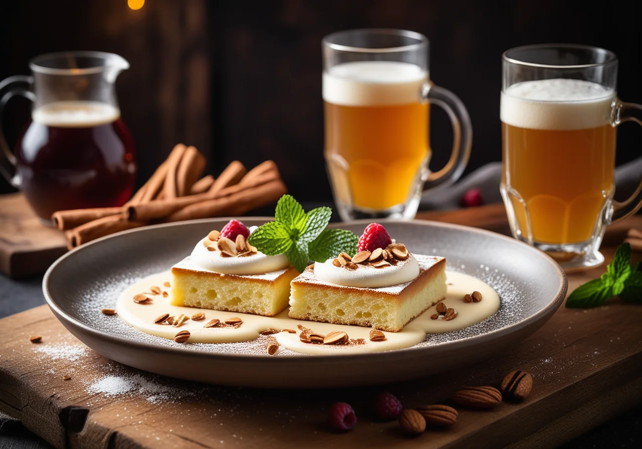 Poor Monks with Beer Foam Sauce