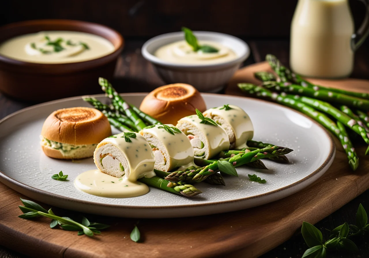 Chicken Rolls with Asparagus
