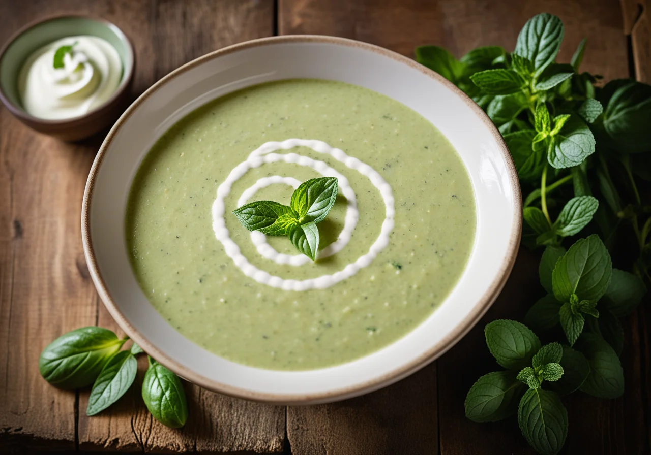 Zucchini Mint Soup