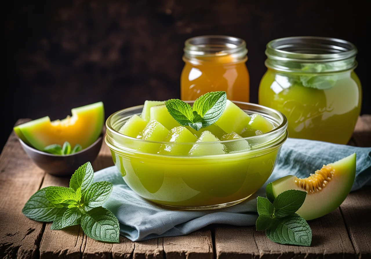 Melon Confiture with Mint