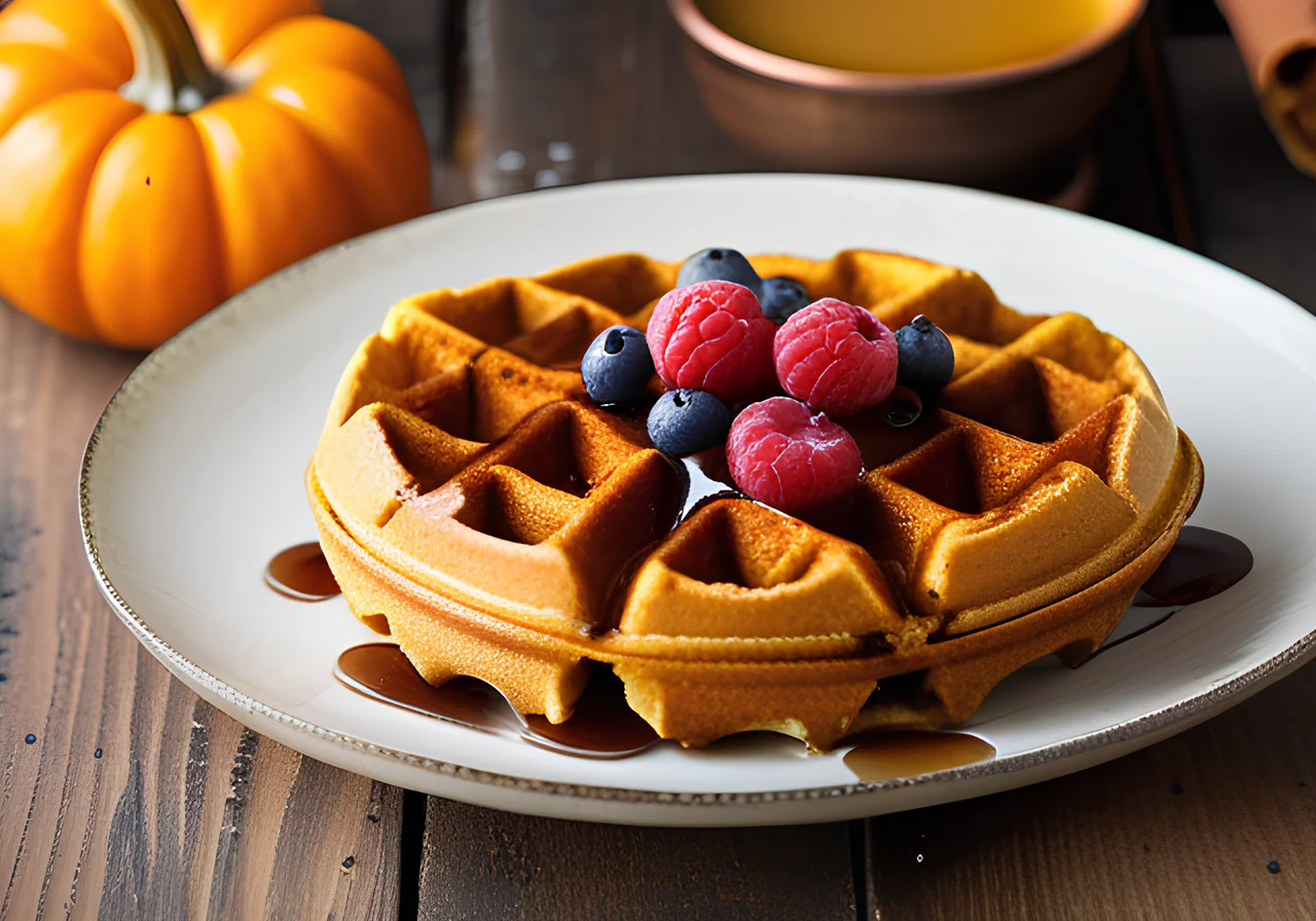 Sweet Pumpkin Waffles