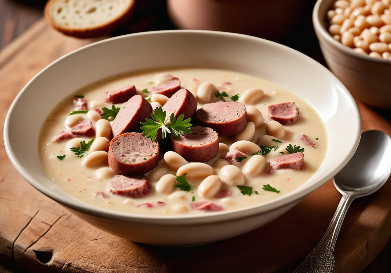 White Bean Stew with Mettenden