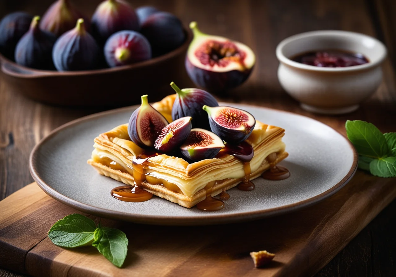 Feigen‑Blätterteiggebäck