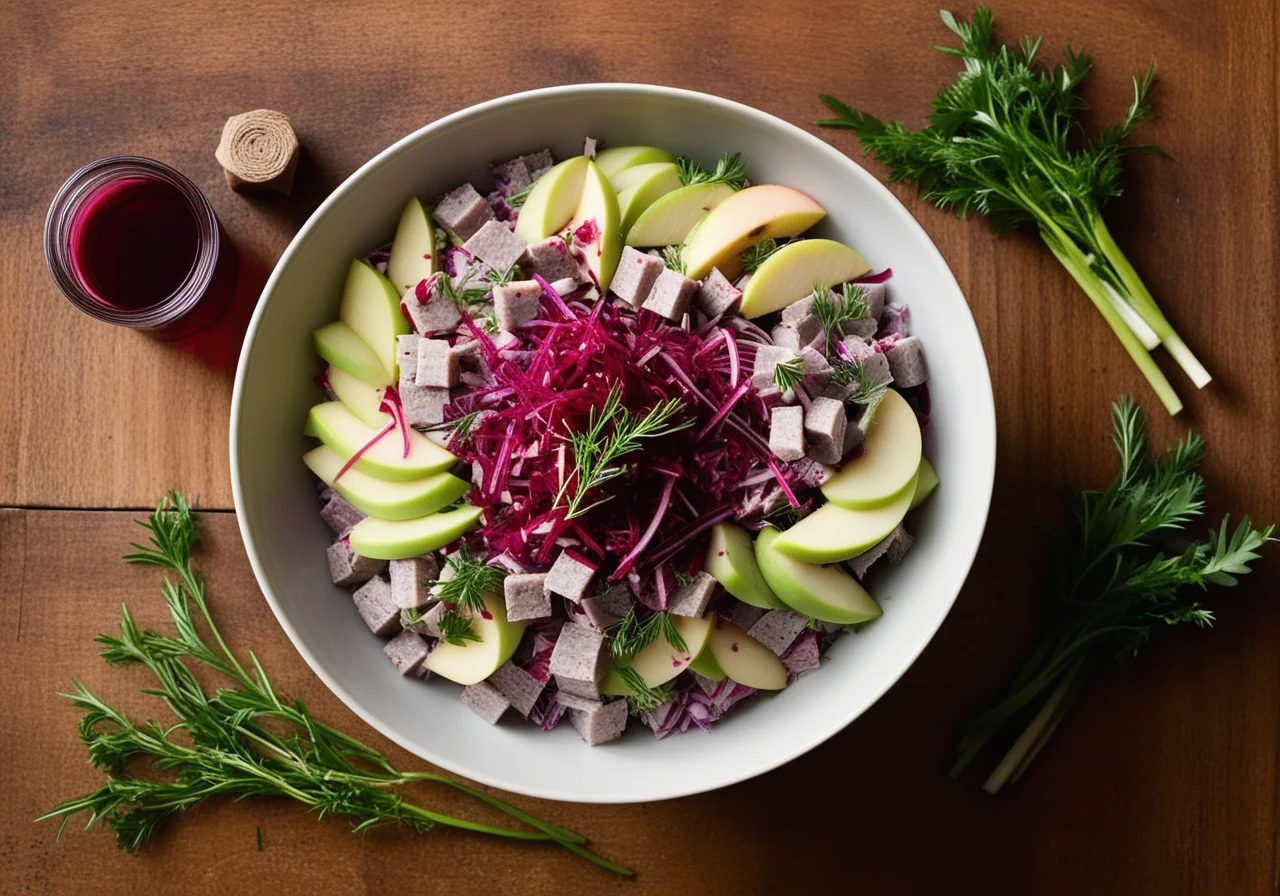 Herring Salad with Red Beet