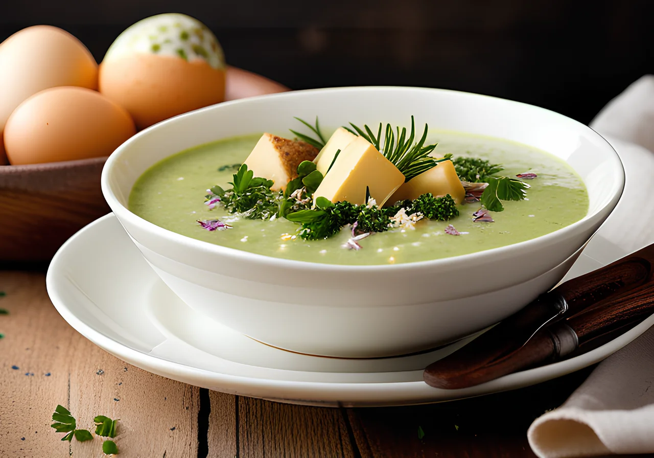 Easter Broccoli Soup with Basil