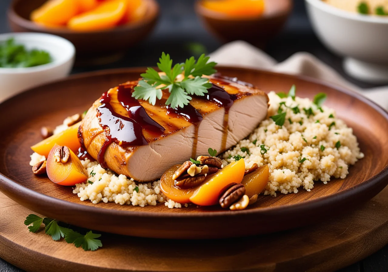 Chicken Breast with Apricot Filling