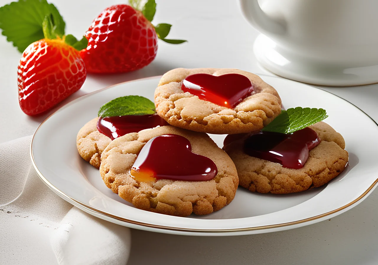 Strawberry Jam Cookies