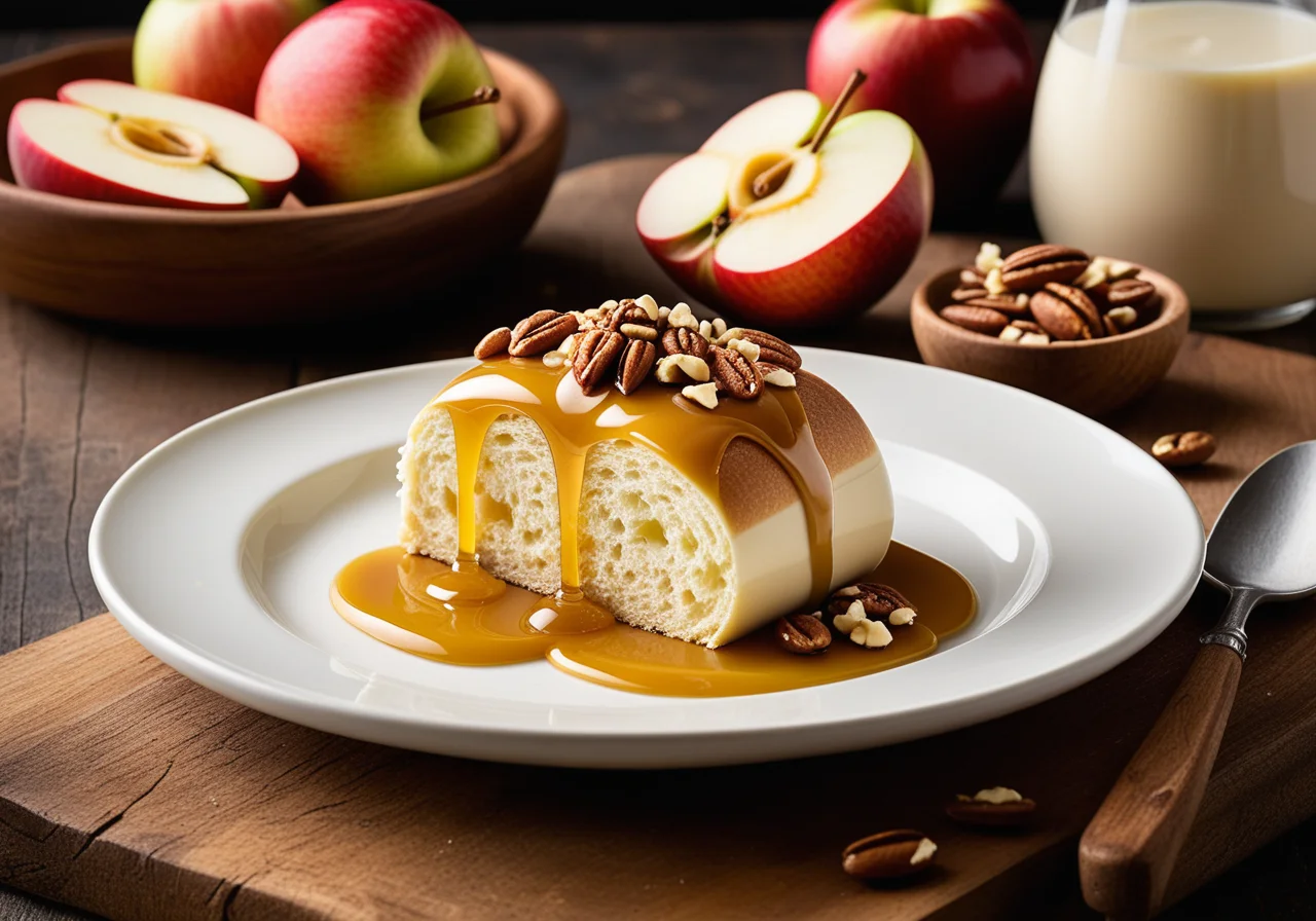 Bread rolls with ricotta cream