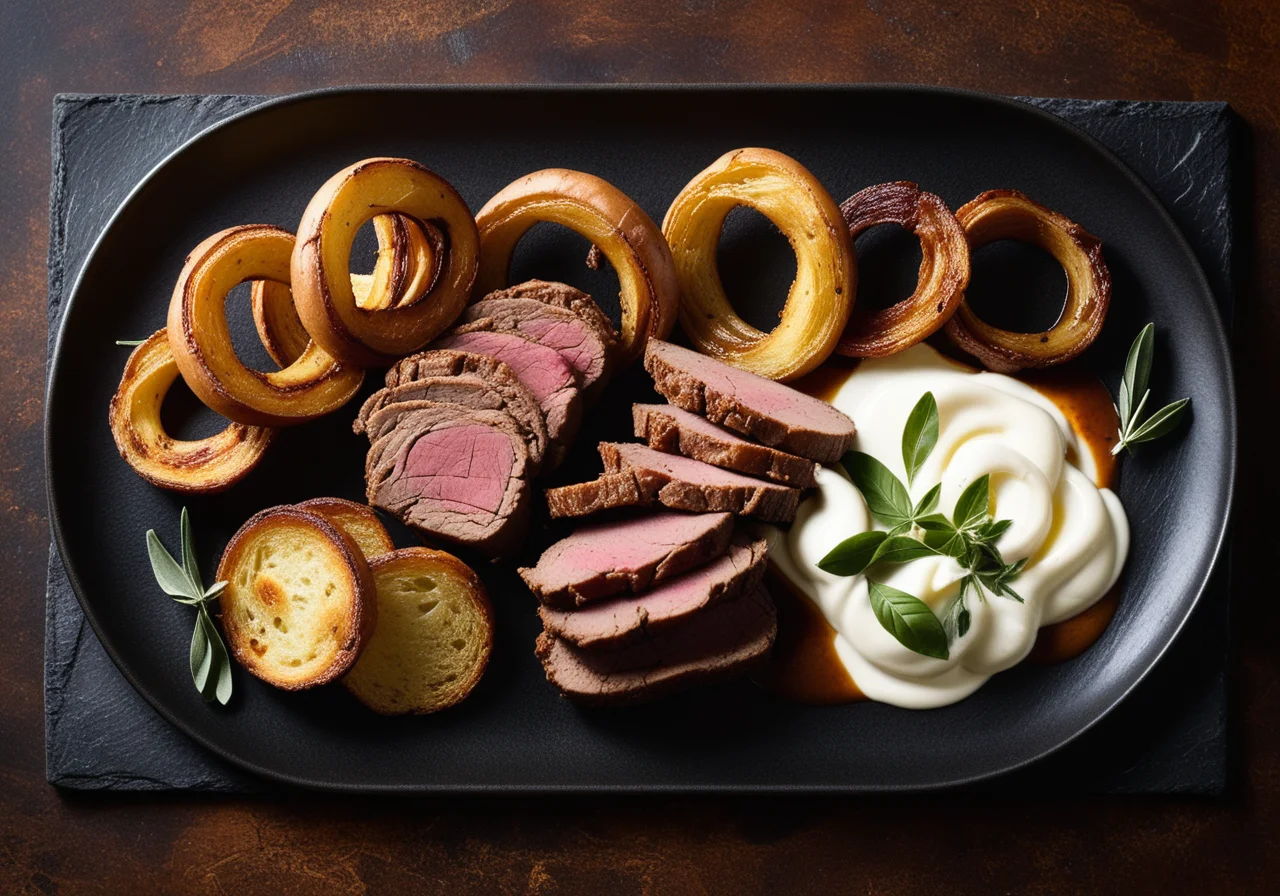 Veal Kidney Roast with Herb Mozzarella Filling
