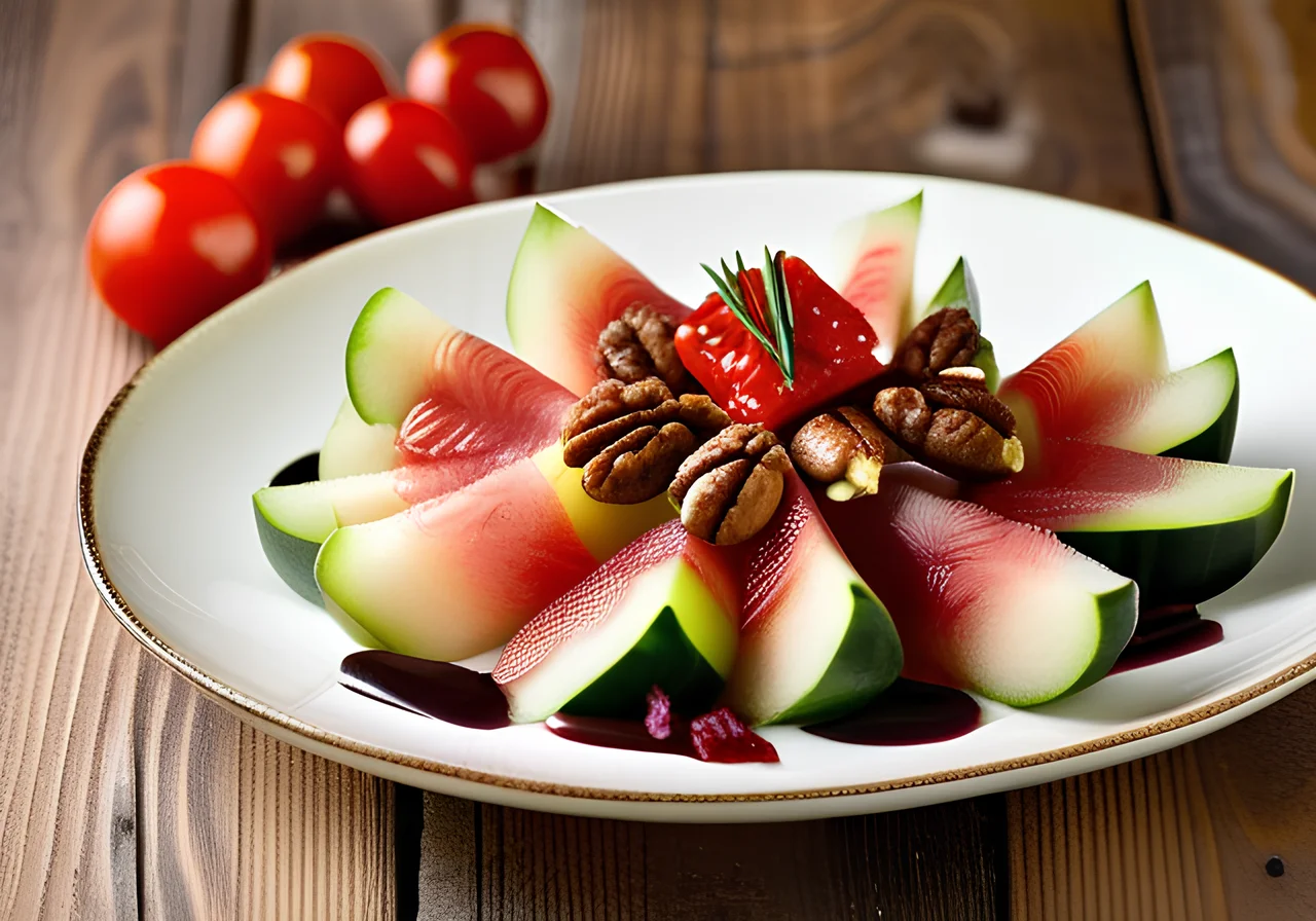 Zucchini-Melon Carpaccio