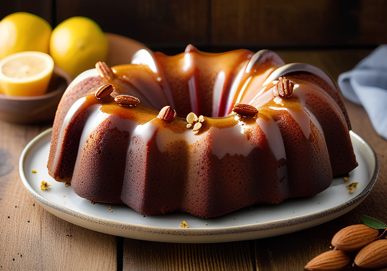 Berry Yogurt Bundt Cake