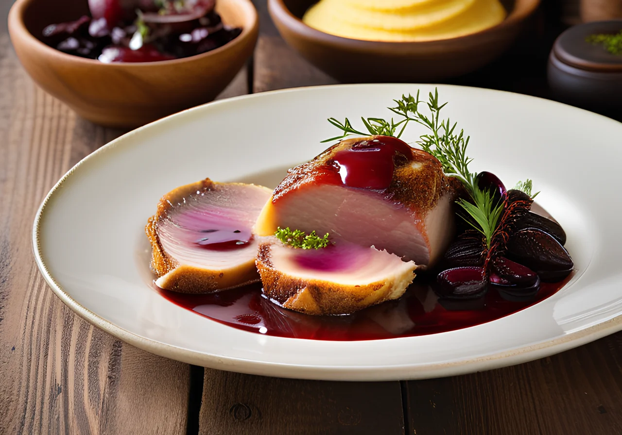 Goose Breast with Sauce