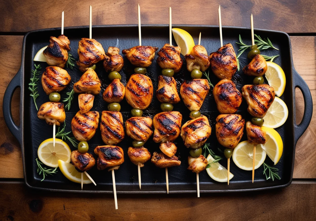 Grilled Young Chickens with Lemon