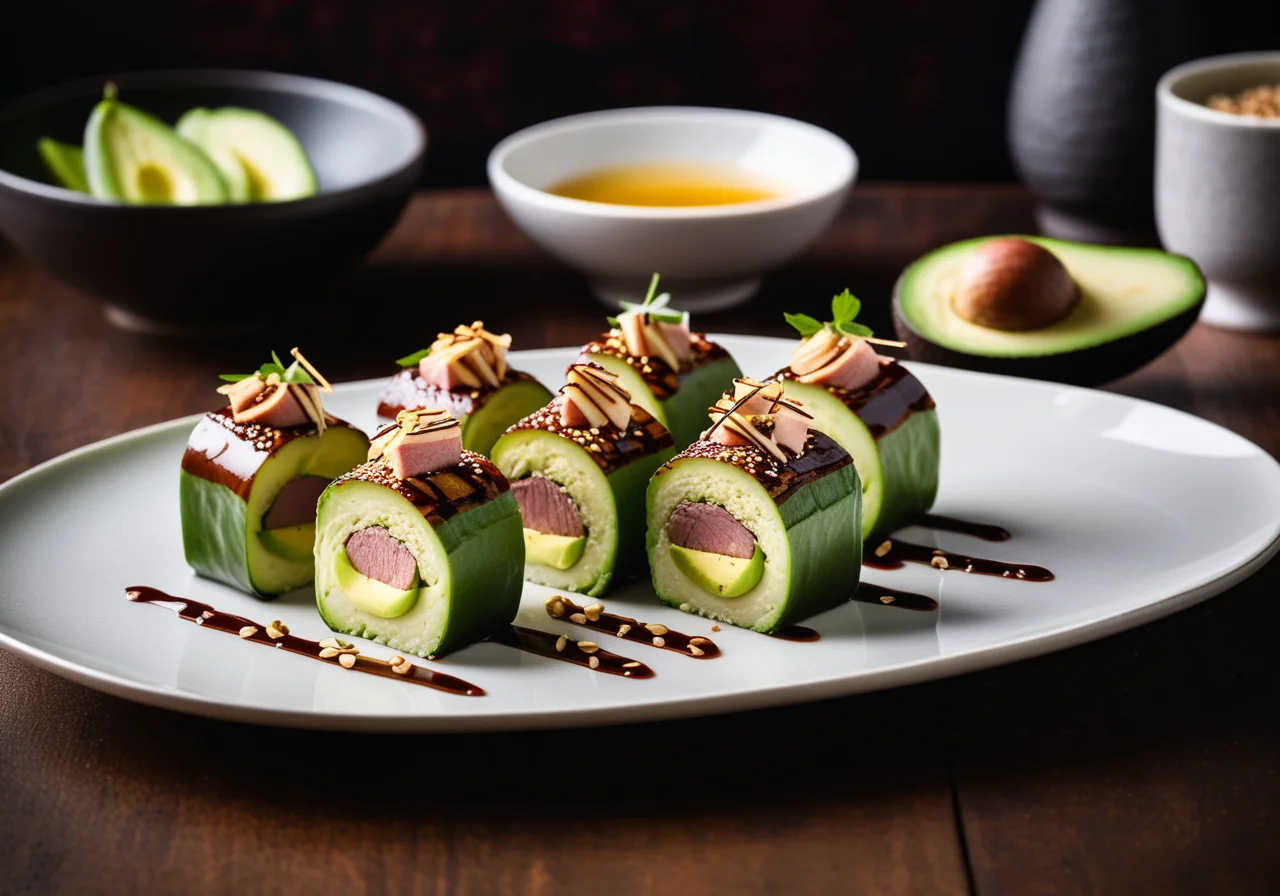 Inside-Out Rolls with Duck