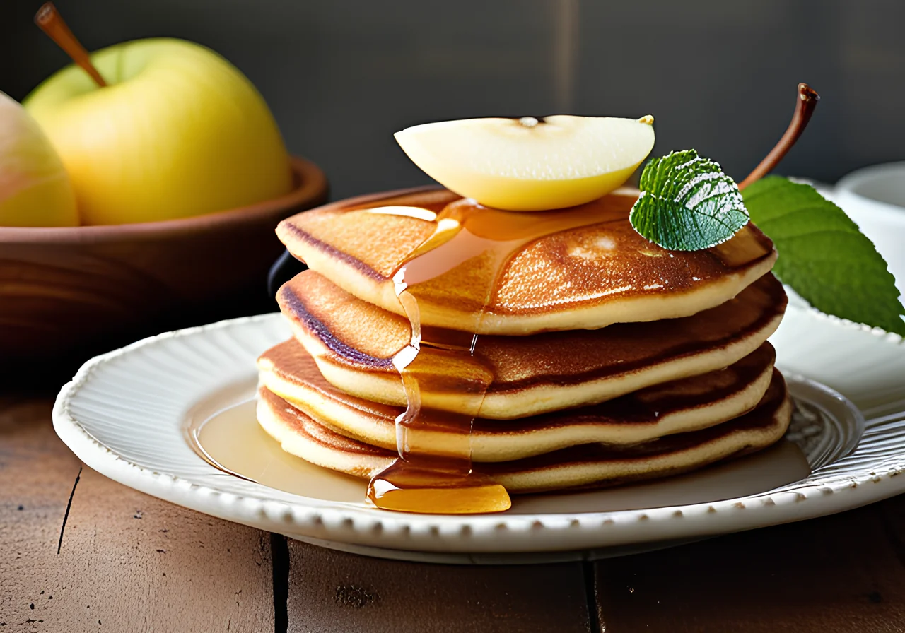 Apple-Honey Pancakes