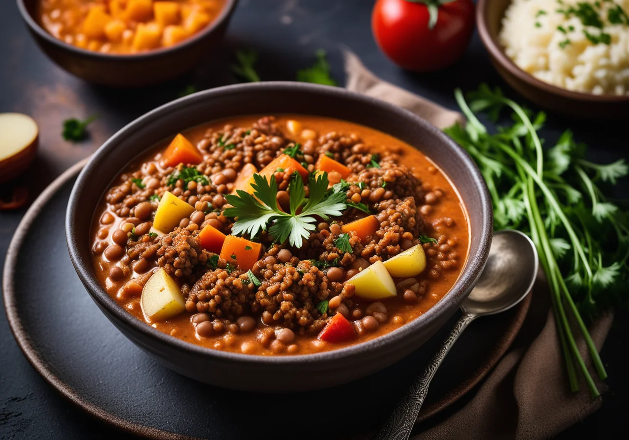 Linsen-Kartoffel-Gulasch