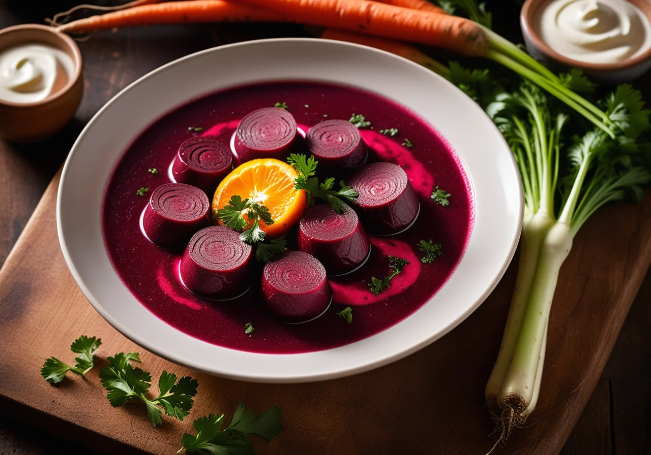 Rote-Bete-Suppe (Borschtsch)