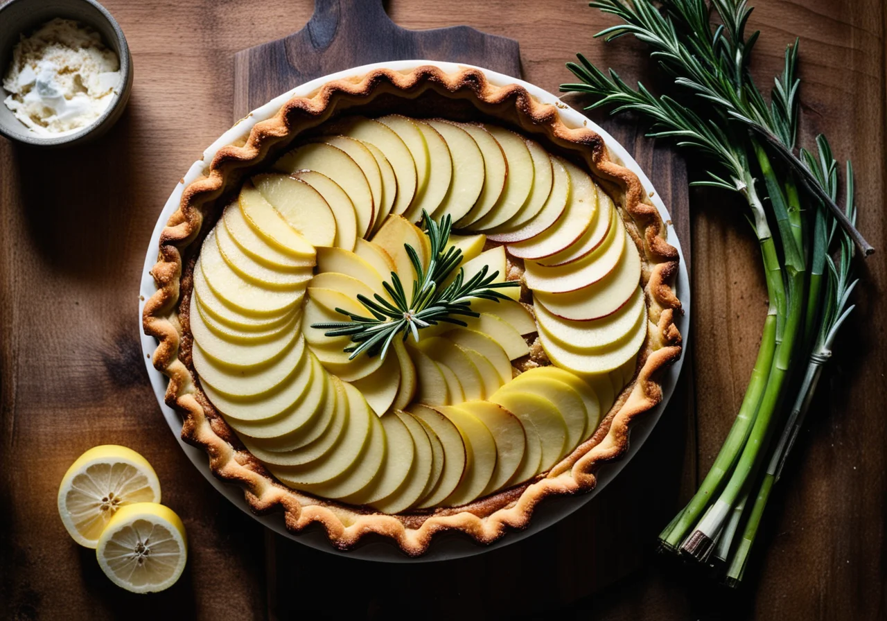 Leek and Apple Tart