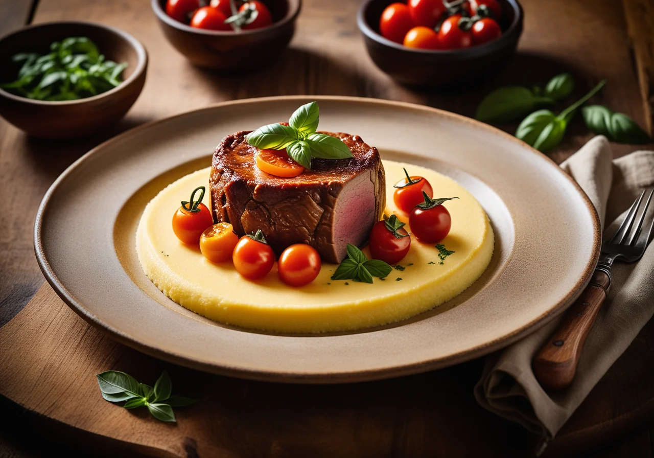 Veal Shank with Polenta