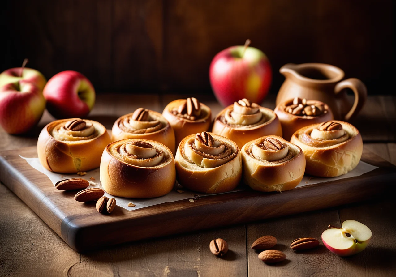 Nut Rolls with Apple