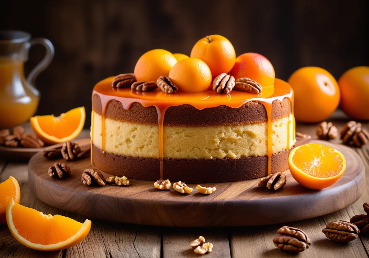 Walnut Cake with Orange
