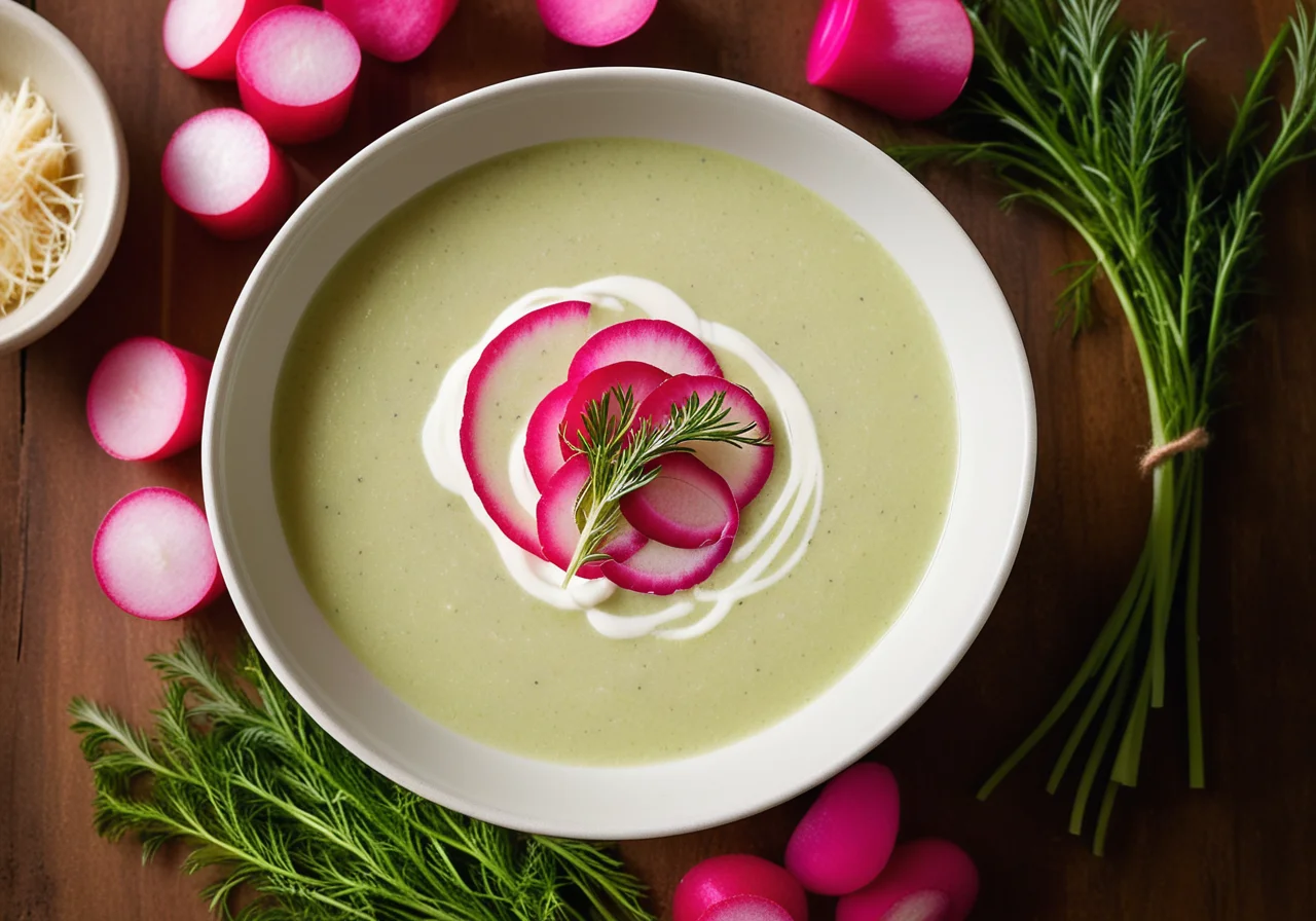 Cold Radish Buttermilk Soup
