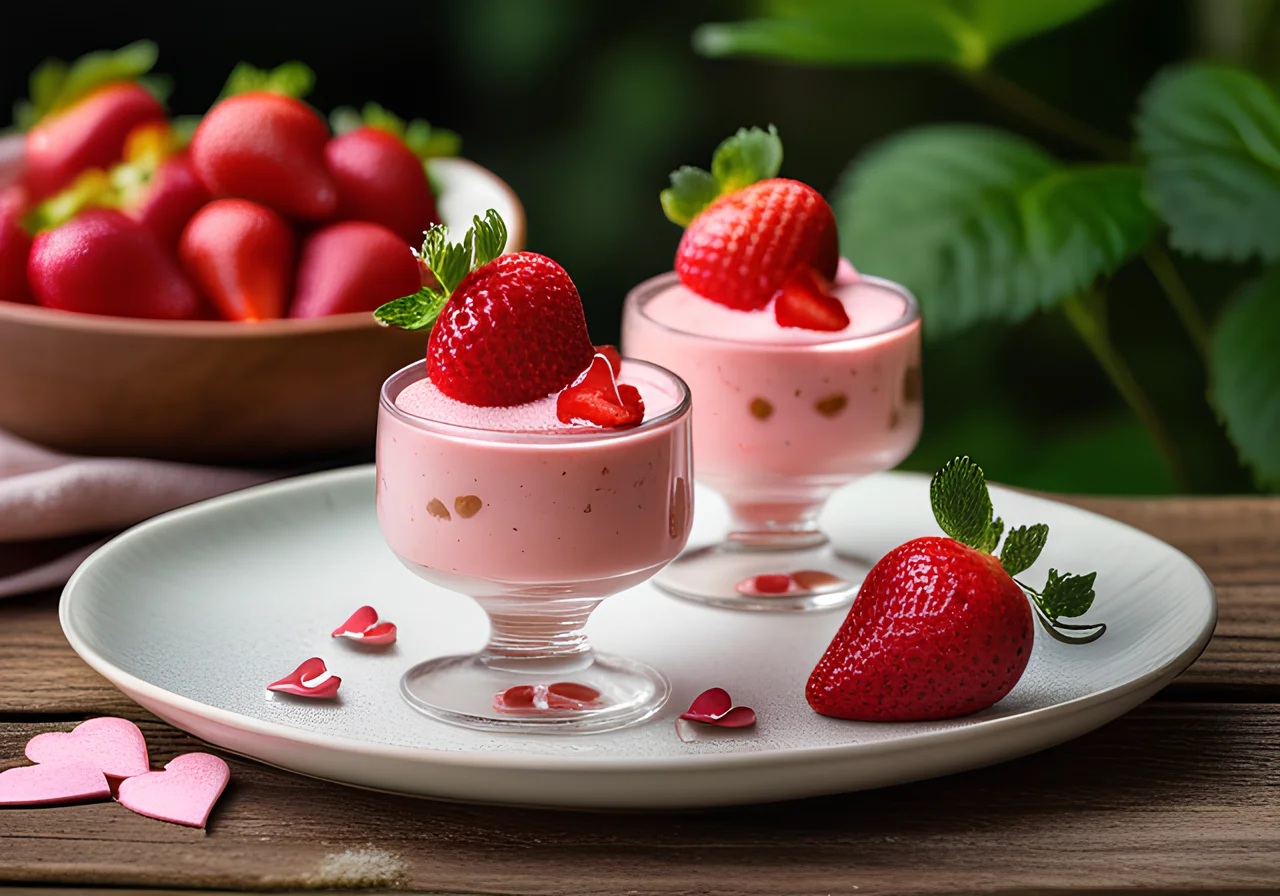 Vegan Strawberry Mousse