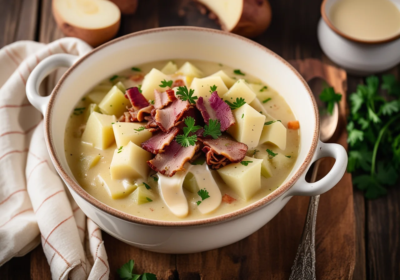Irish-Style Cabbage and Potato Stew (Calcannon)