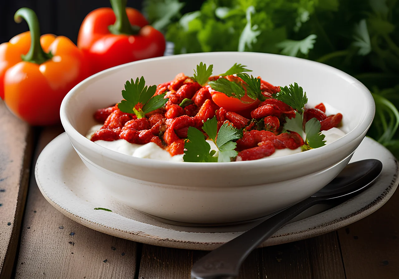 Vegetarian Chili with Rice