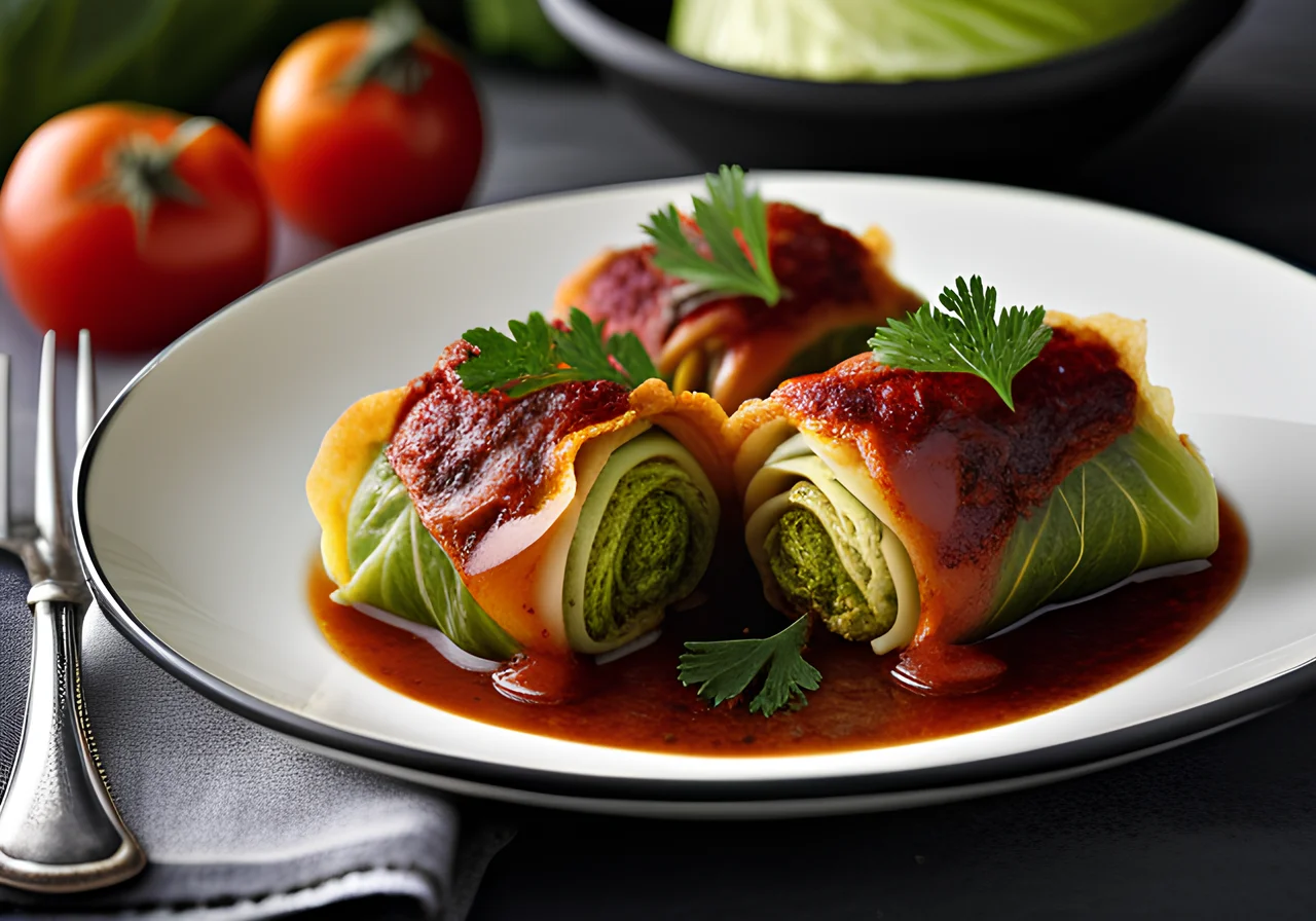 Vegetarian Savoy Cabbage Rolls