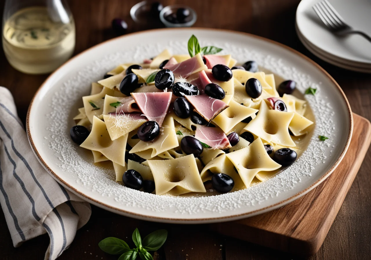Farfalle with Artichoke Hearts and Parma Ham