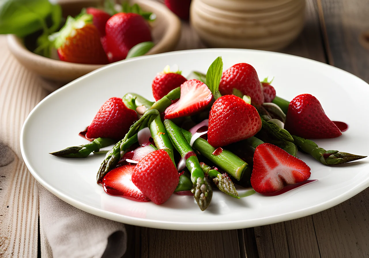 Strawberry Asparagus Salad