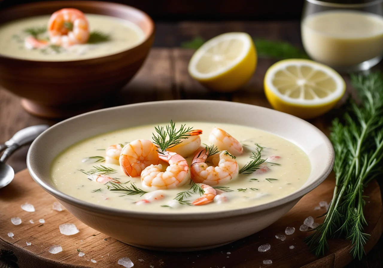 Potato Soup with North Sea Shrimp