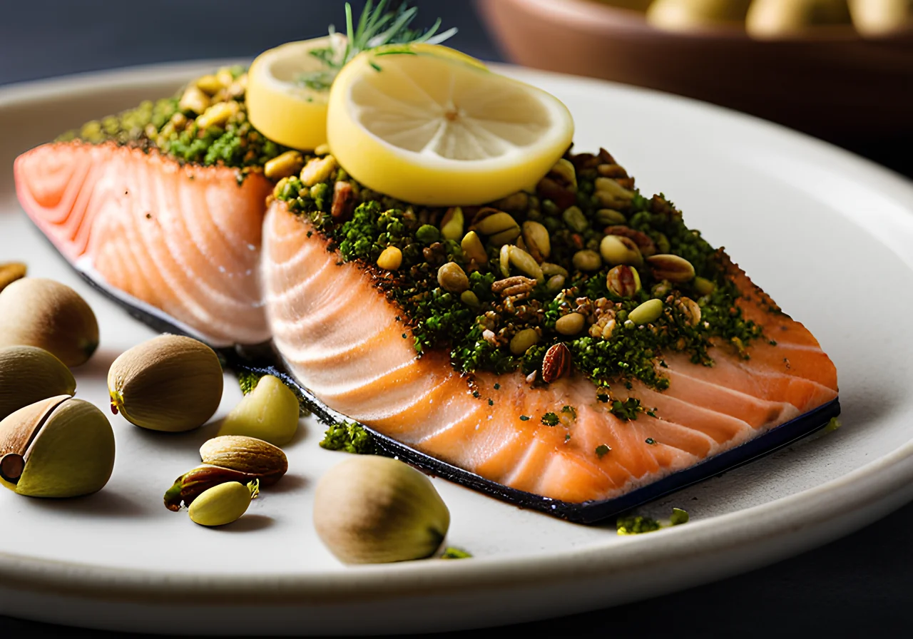 Salmon with Pistachio Crust