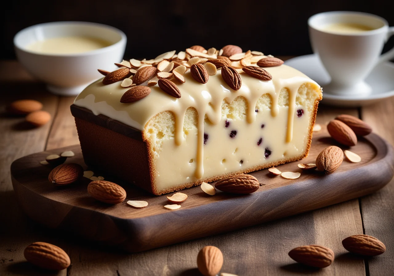 Quark Cream in Russian Style with Raisins and Almonds