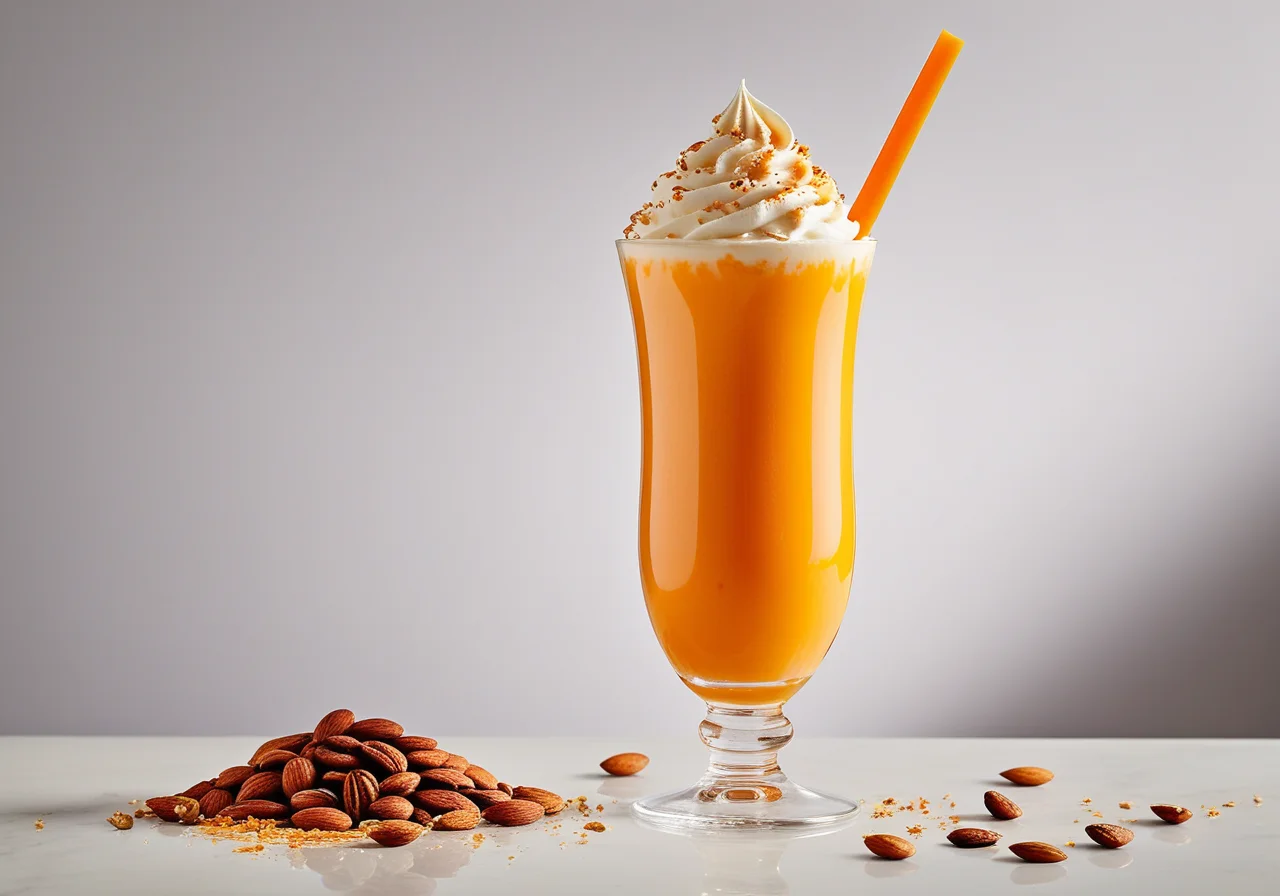 Carrot and Almond Milkshake