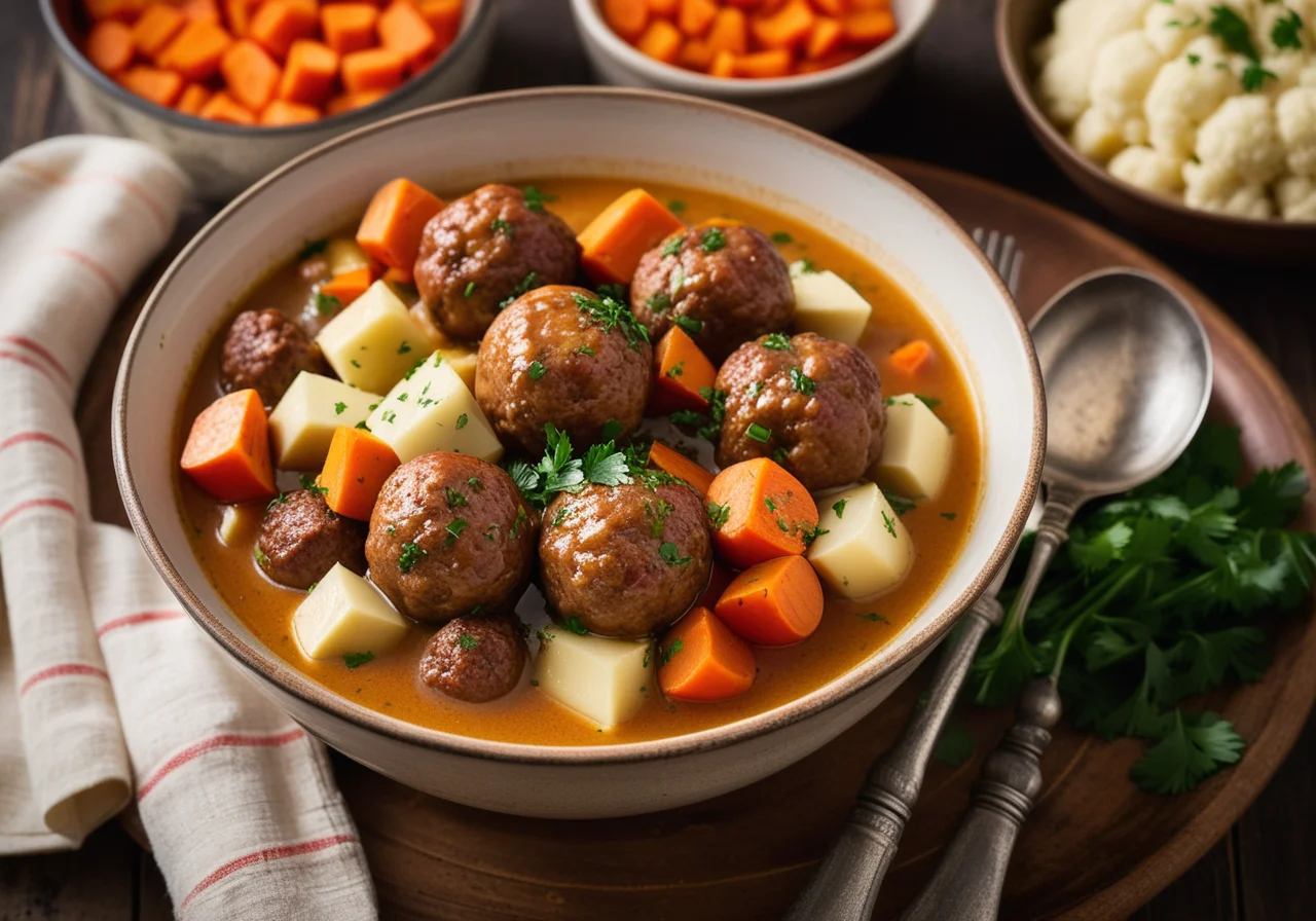 Meatballs in Breton Stew