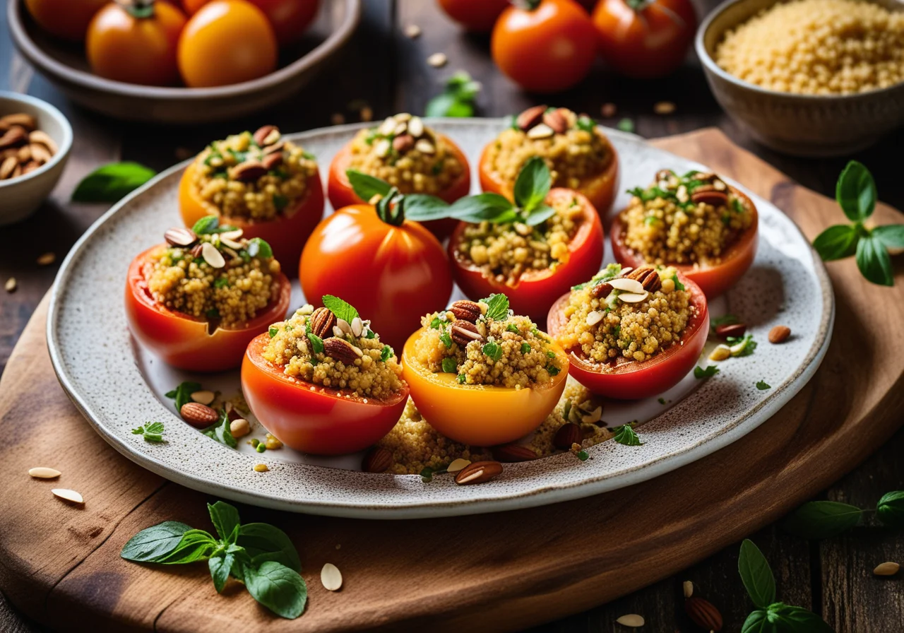 Tomatoes with Couscous Filling
