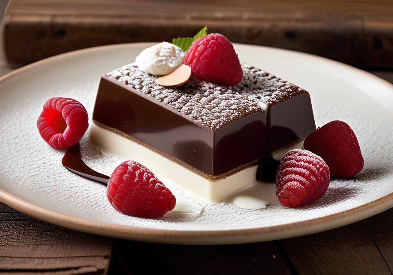 Chocolate Parfait with Raspberries