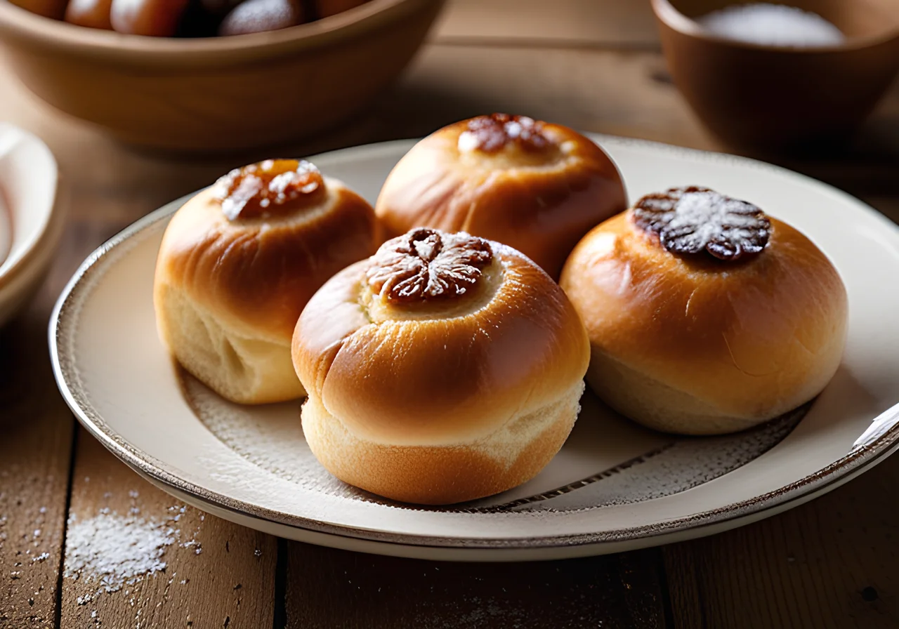 Sweet Buns with Quark Dough