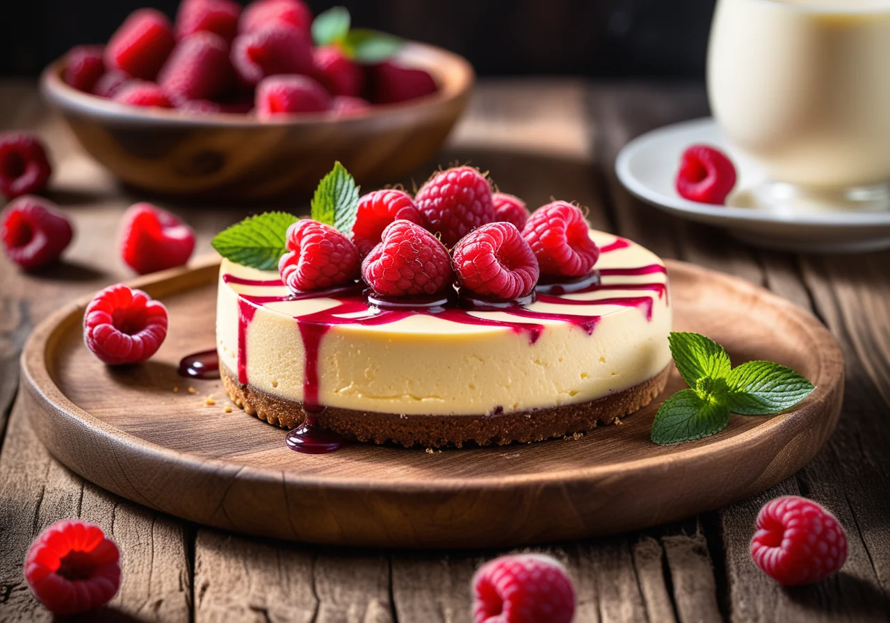 Layered Raspberry Cheesecake