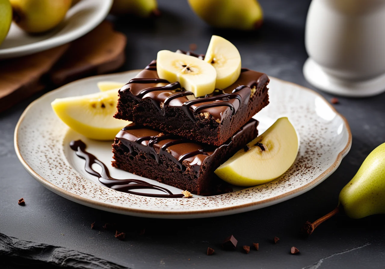 Brownie with Fruits